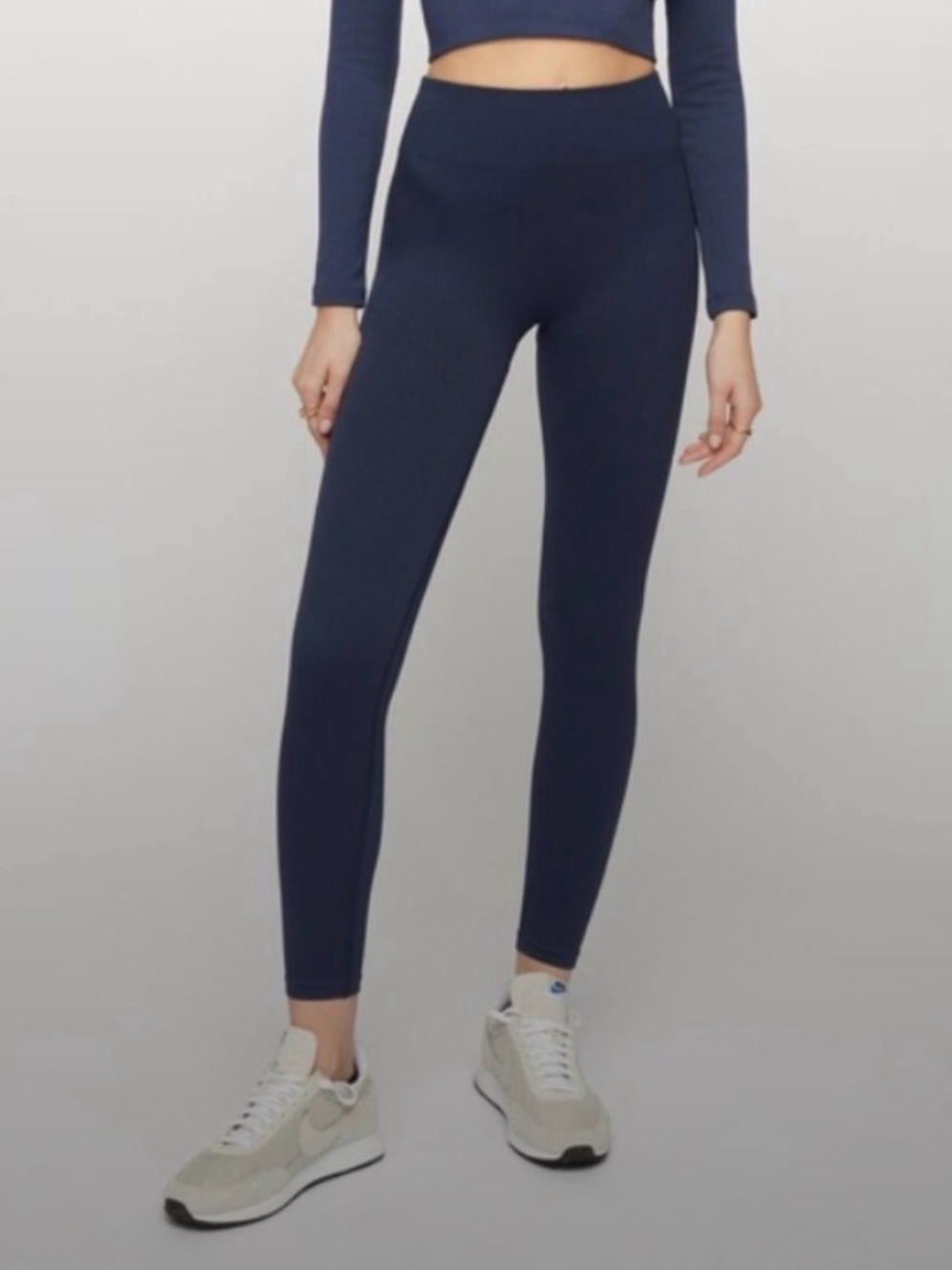 Dynamite Navy High-Waist Leggings
